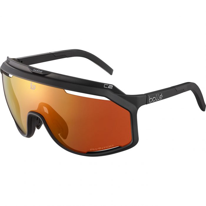Bolle Chronoshield Sunglasses Matte Black Phantom Brown Red