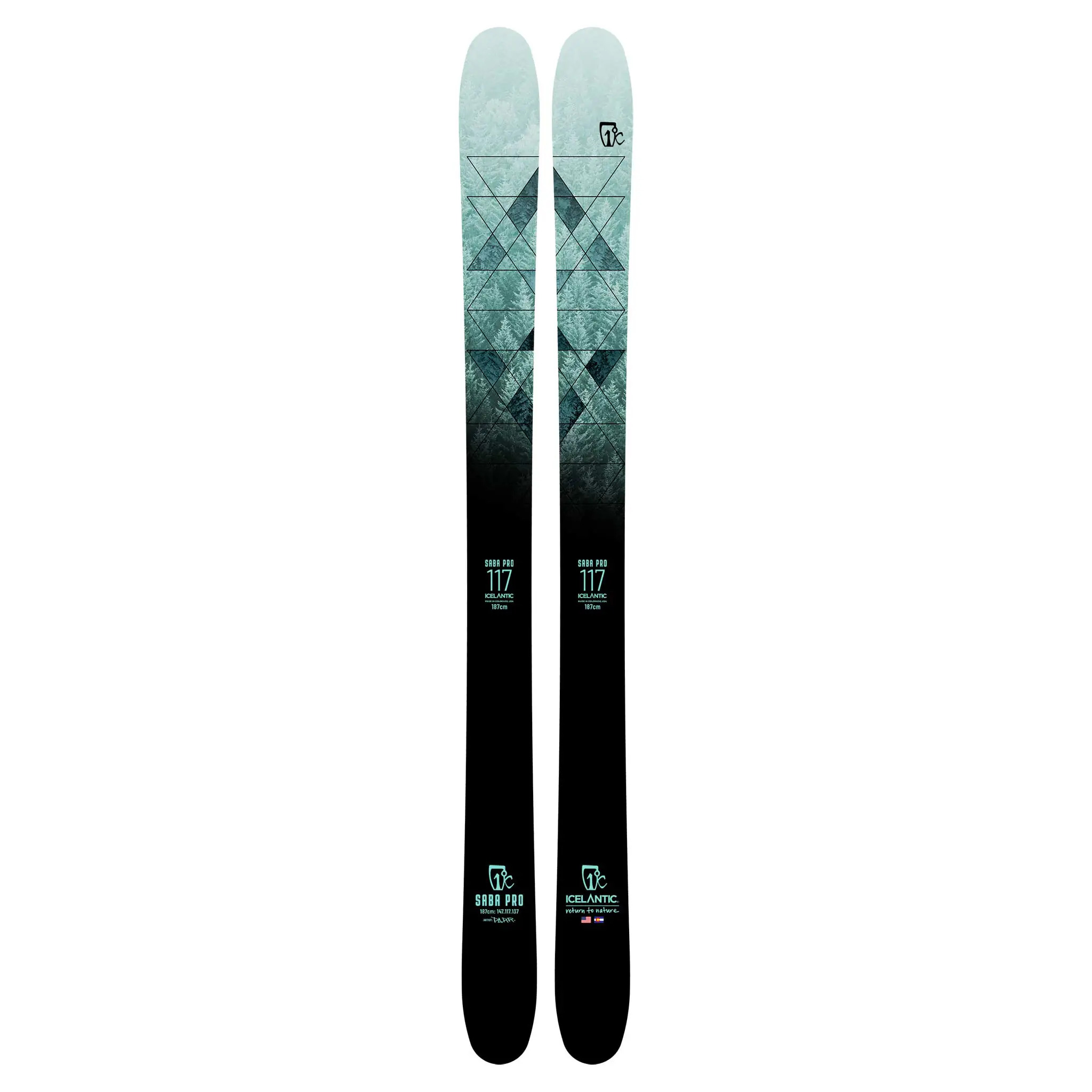 スキー ICELANTIC Sadapro117+TYROLI Attack11DEMO 24-25 Demo Ski Icelantic Natural 111 185cm with Attack 13 Bindings