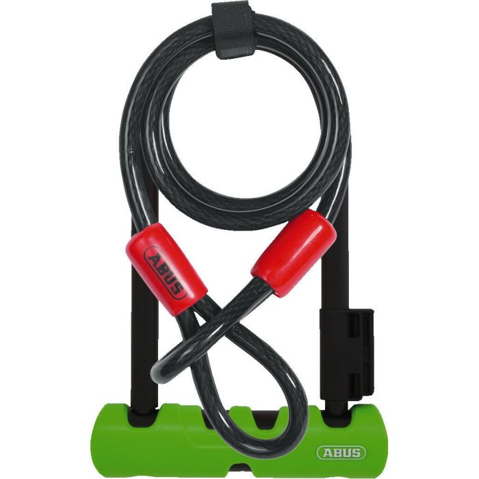 Abus Ultra 410 Mini U-Lock + Loop Cable Green